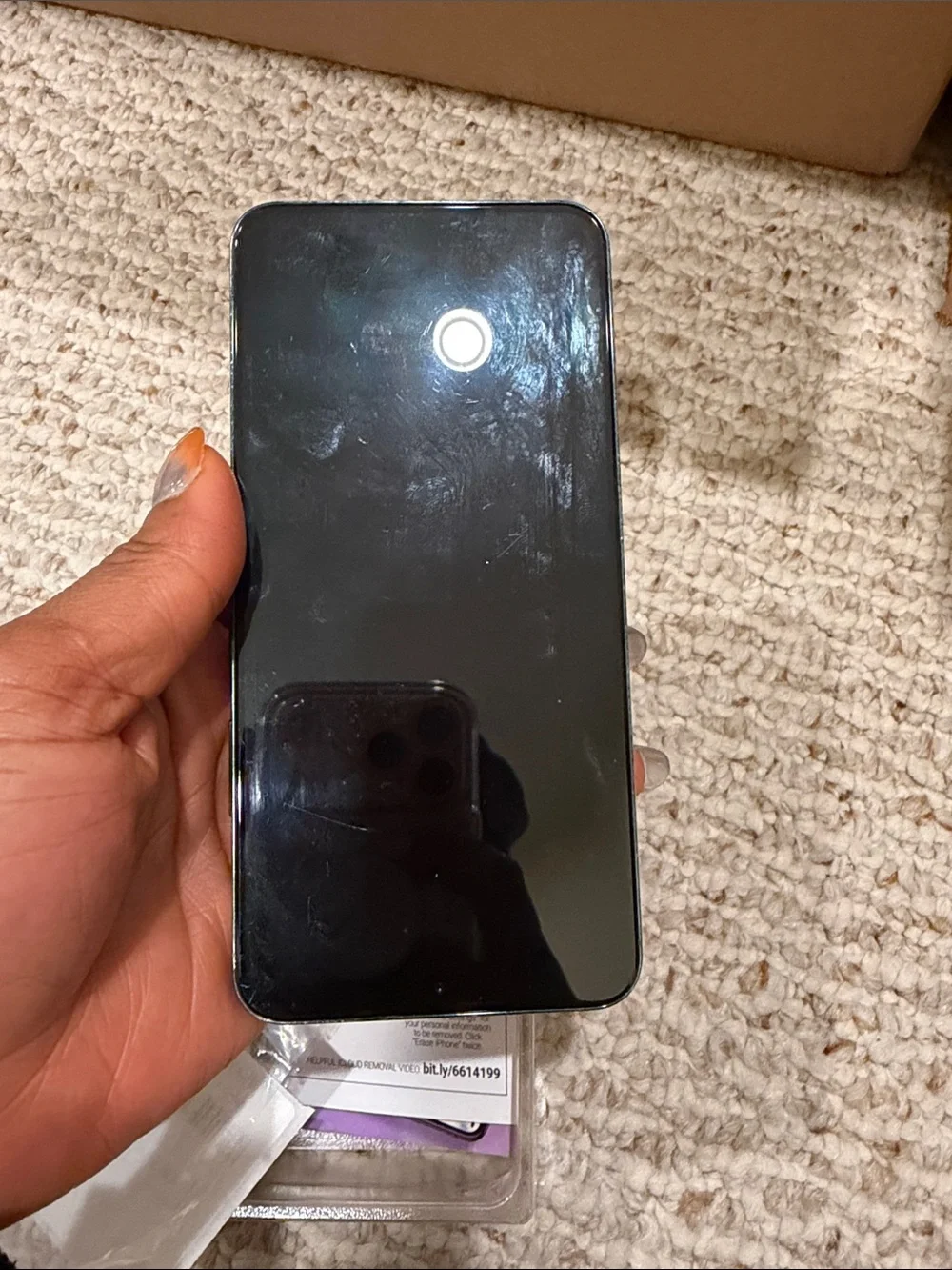 Samsung Galaxy S22+ Box with Blue Accent